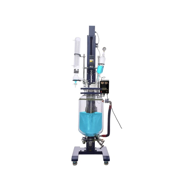 10L LIFTING JACKETED GLASS REACTOR